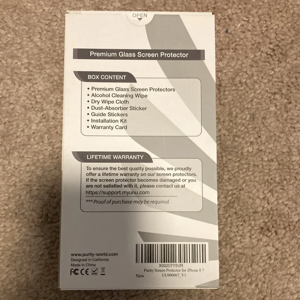 Set of 3 iPhone Glass Screen Protectors-NWOT